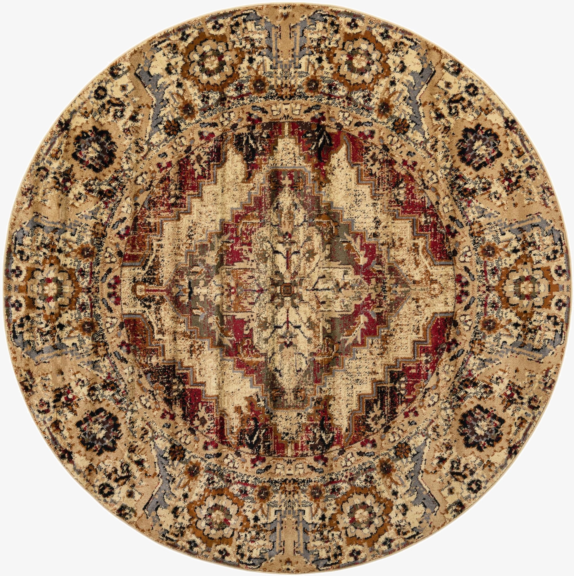7' x 7' Saturn Round Rug