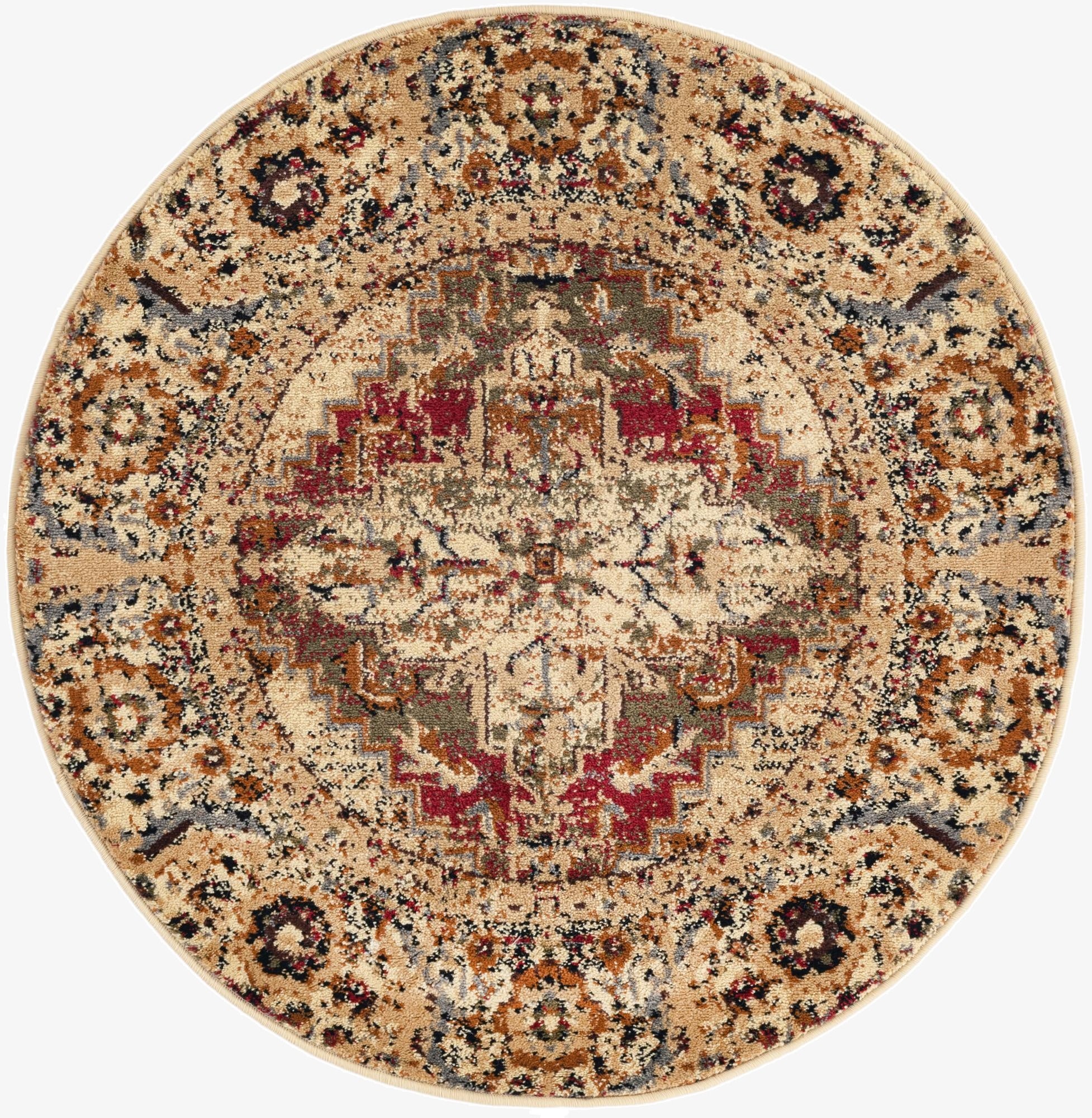 3' x 3' Saturn Round Rug