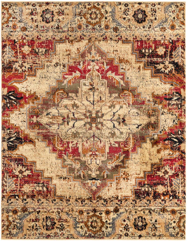 Detail image of 5' 3 x 5' 3 Saturn Square Rug