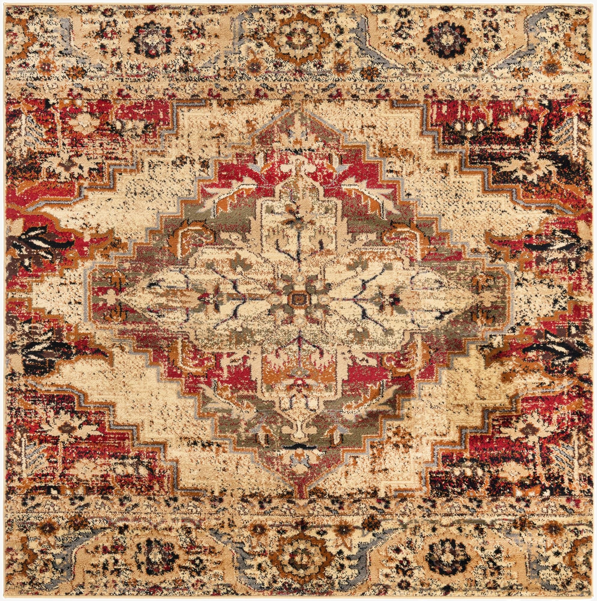 5' 3 x 5' 3 Saturn Square Rug
