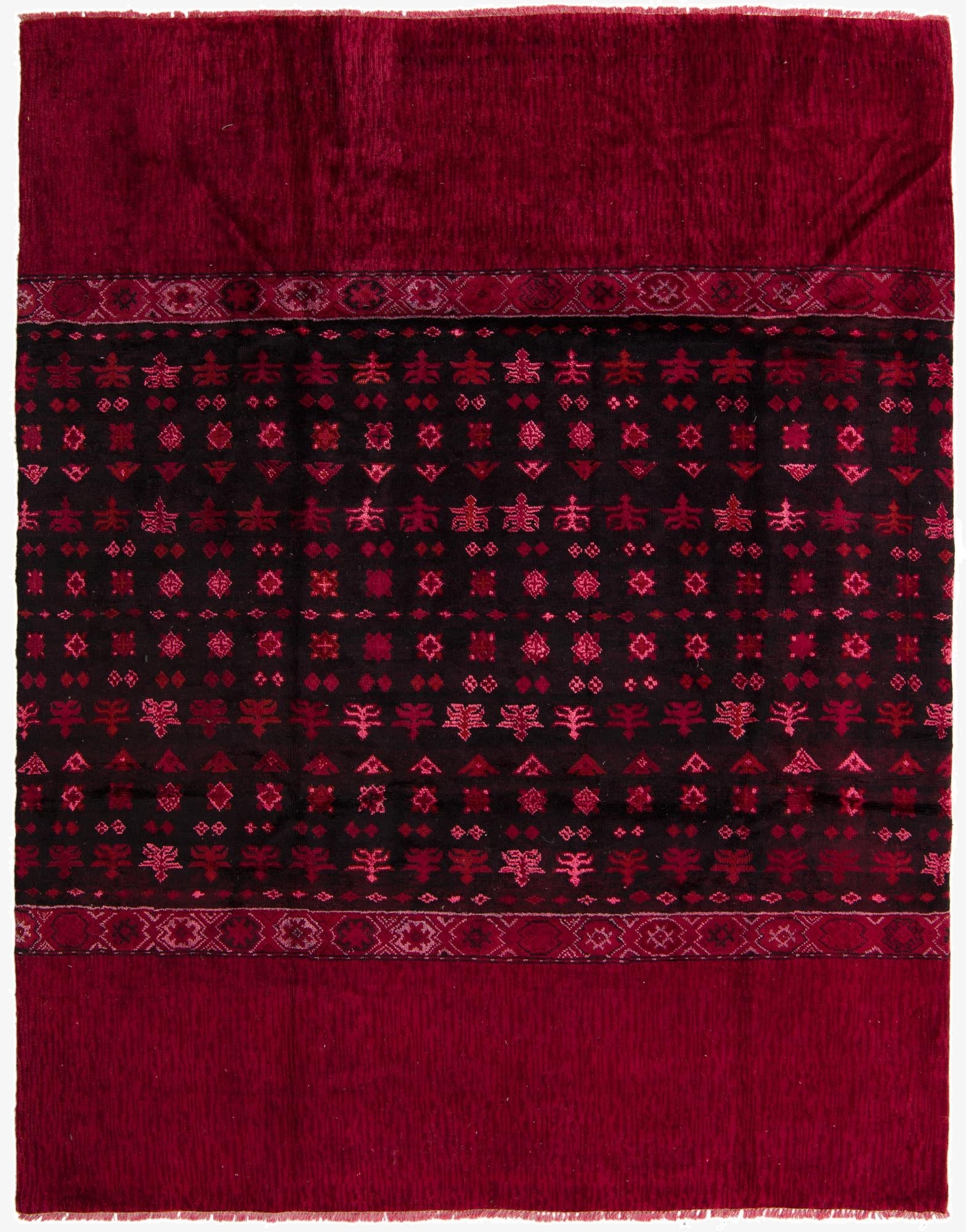 8' x 10' 3  Hand Knotted Darya Rug