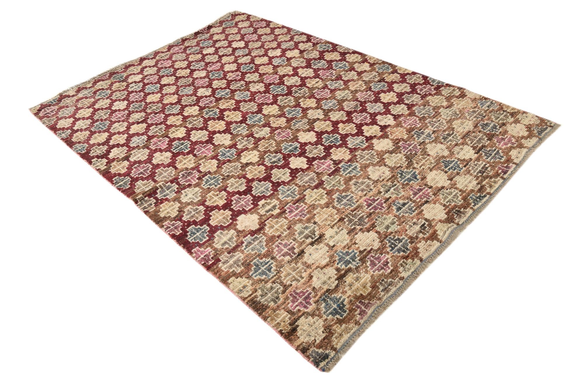 5' 4 x 7' 10 Hand Knotted Darya Wool Rug