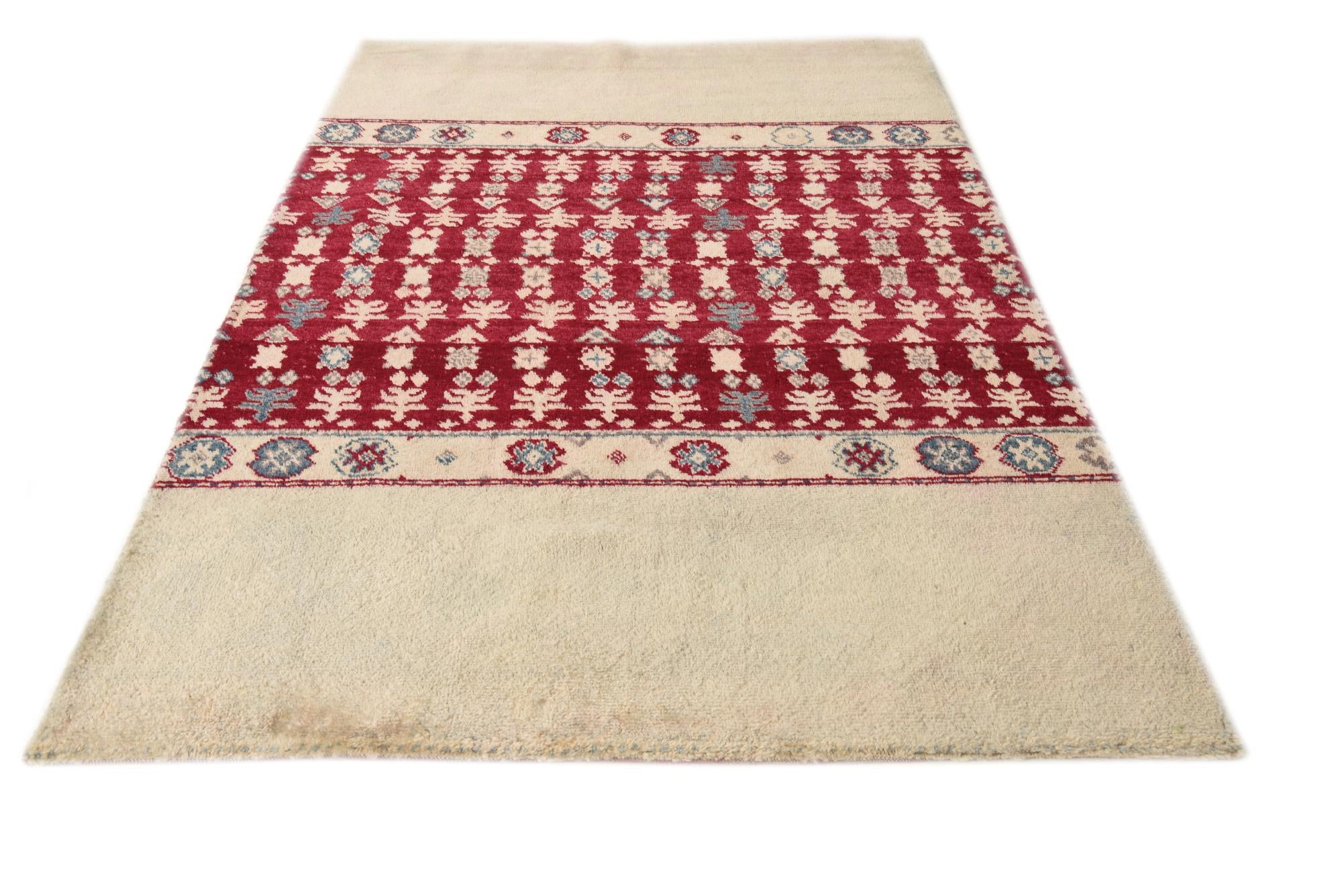 5' 1 x 7' 11 Hand Knotted Darya Wool Rug