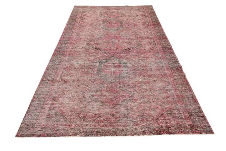 4' 9 x 9' 5 Hand Knotted Ultra Vintage Persian Wool Rug