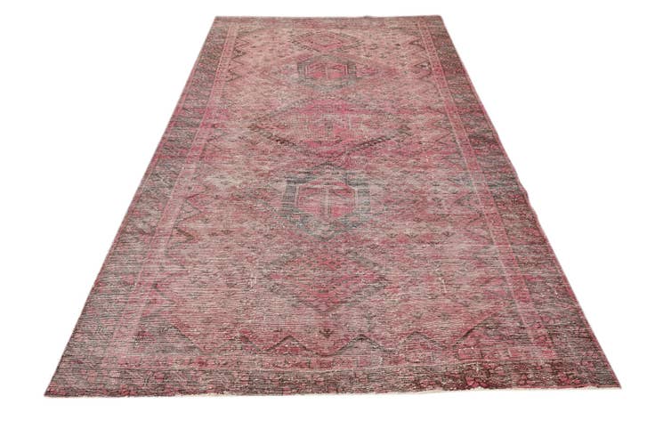 Detail image of 4' 9 x 9' 5 Hand Knotted Ultra Vintage Persian Wool Rug