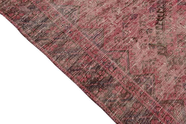 Detail image of 4' 9 x 9' 5 Hand Knotted Ultra Vintage Persian Wool Rug