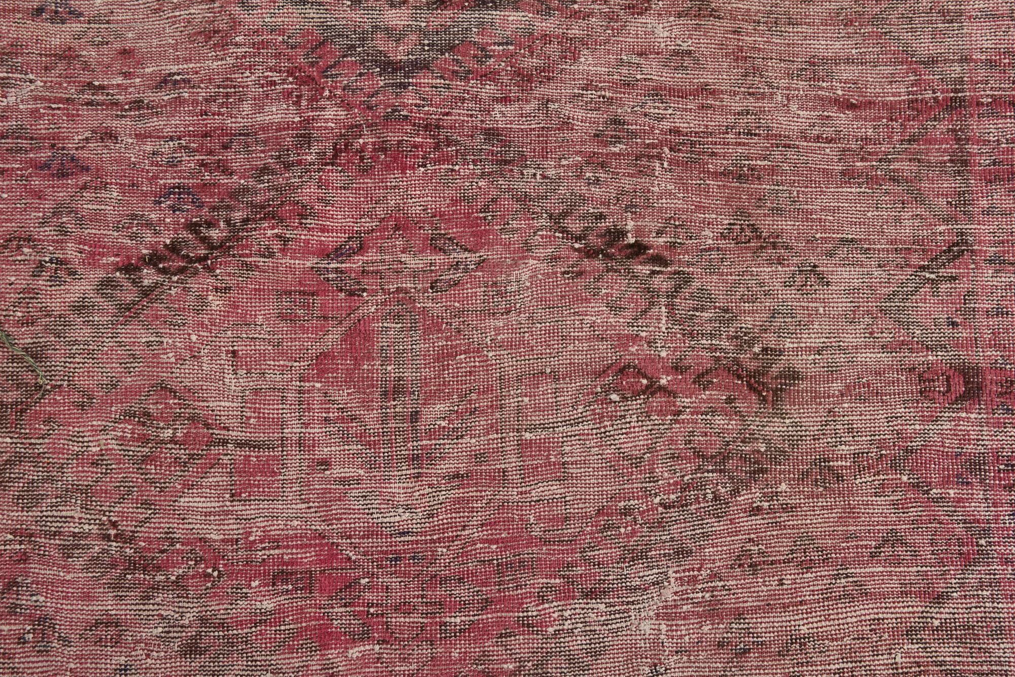 4' 9 x 9' 5 Hand Knotted Ultra Vintage Persian Wool Rug