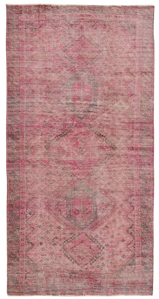 4' 9 x 9' 5 Hand Knotted Ultra Vintage Persian Wool Rug