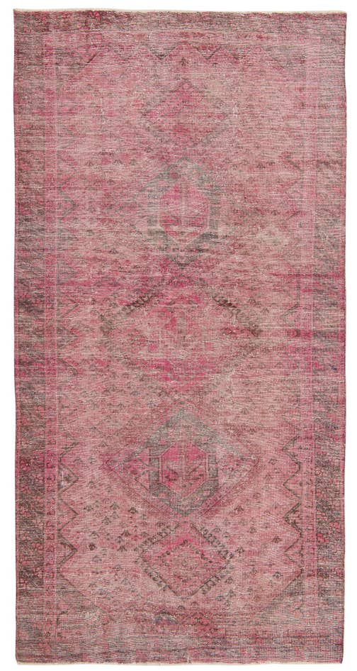 Detail image of 4' 9 x 9' 5 Hand Knotted Ultra Vintage Persian Wool Rug