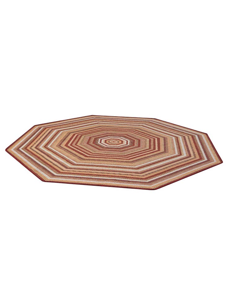 Detail image of 7' 10 x 7' 10  Washable Baja Indoor / Outdoor Octagon Rug