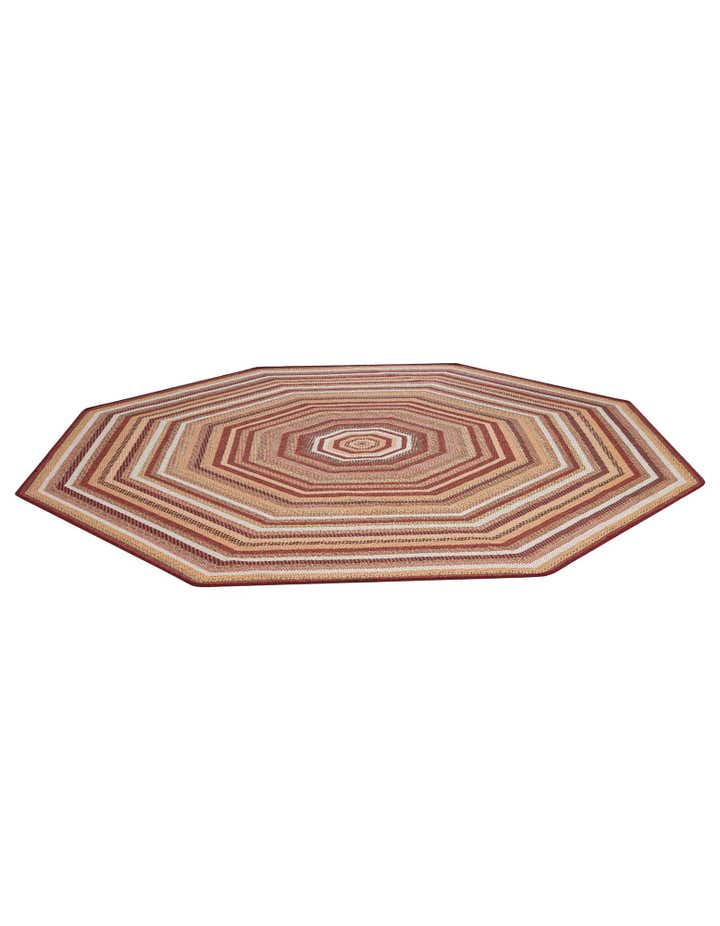 7' 10 x 7' 10 Easy-Clean Baja Indoor / Outdoor Octagon Rug