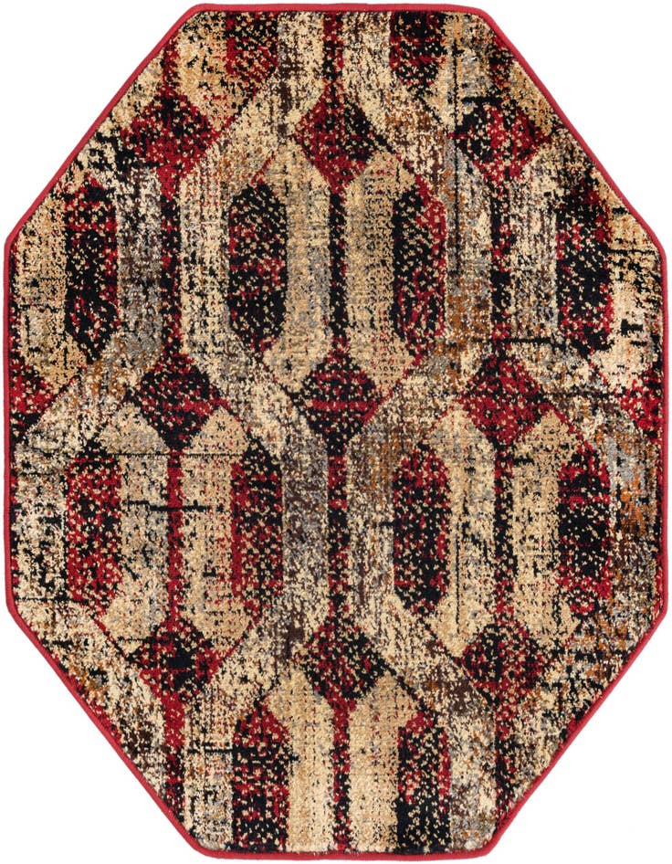Detail image of 3' 3 x 3' 3 Saturn Octagon Rug