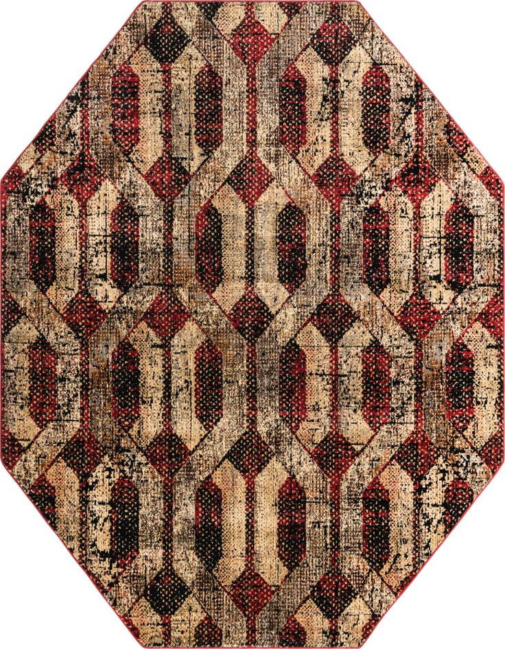 Detail image of 8' x 8' Saturn Octagon Rug