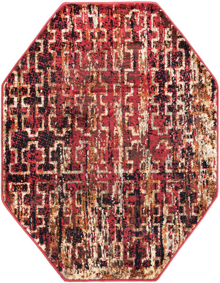 Detail image of 3' x 3' Saturn Octagon Rug