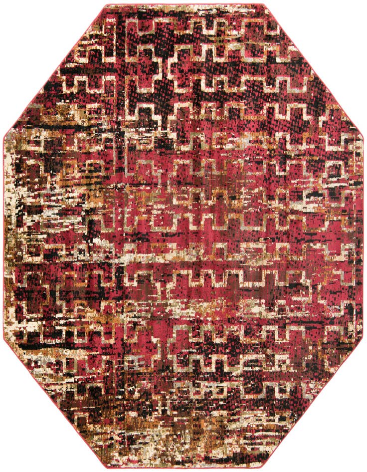 Detail image of 7' 10 x 7' 10 Saturn Octagon Rug