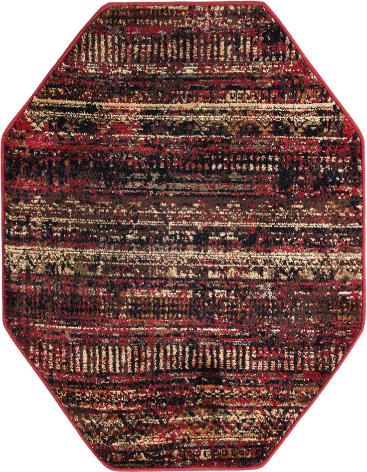 Detail image of 3' x 3' Saturn Octagon Rug