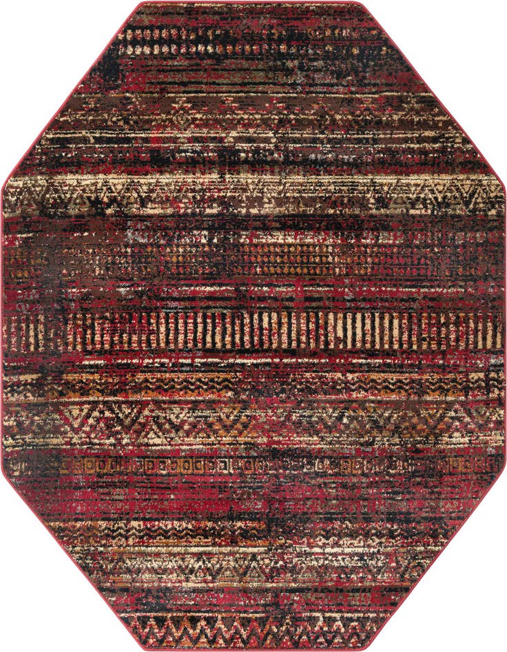 Detail image of 5' 3 x 5' 3 Saturn Octagon Rug