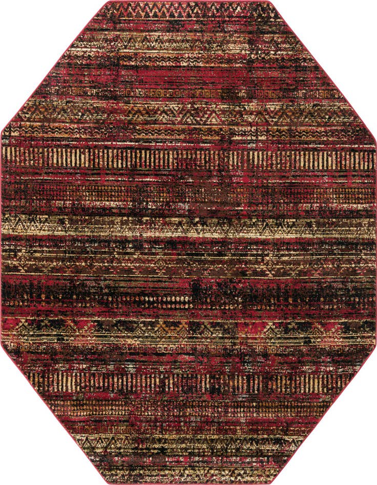 Detail image of 7' 10 x 7' 10 Saturn Octagon Rug