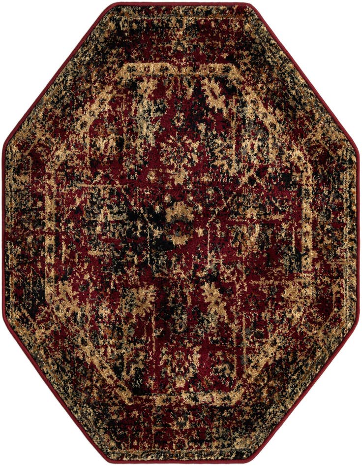 Detail image of 3' x 3' Saturn Octagon Rug