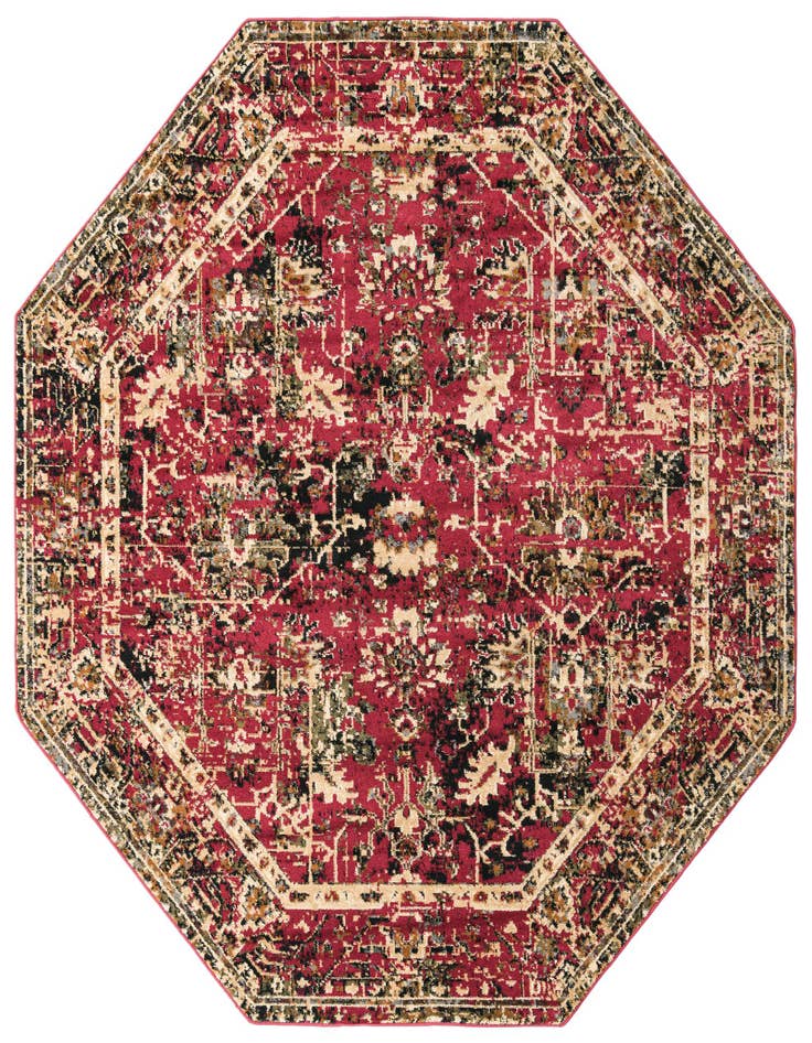 Detail image of 7' 10 x 7' 10 Saturn Octagon Rug