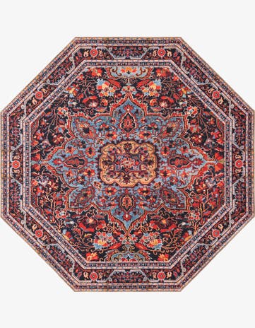 Burgundy Timeless Octagon Rug