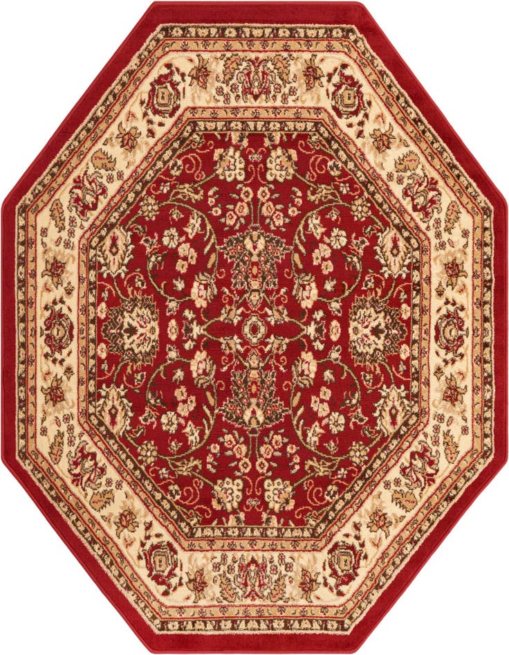 Detail image of 5' 3 x 5' 3 Yasmin Octagon Rug