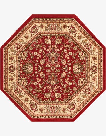 Burgundy Yasmin Octagon Rug