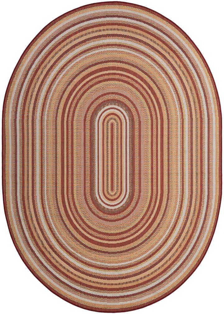 7' 10 x 10' Easy-Clean Baja Indoor / Outdoor Oval Rug