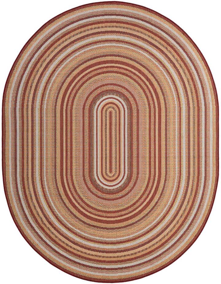 7' 10 x 10' Easy-Clean Baja Indoor / Outdoor Oval Rug
