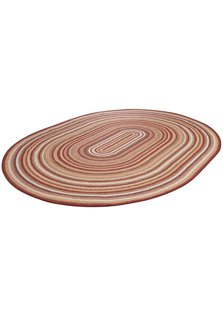 7' 10 x 10' Easy-Clean Baja Indoor / Outdoor Oval Rug