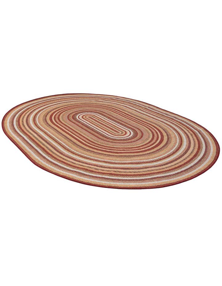 7' 10 x 10' Easy-Clean Baja Indoor / Outdoor Oval Rug