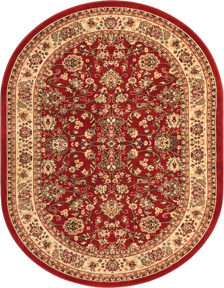 Detail image of 5' 3 x 8' Kashan Design Oval Rug