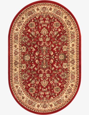 5' 3 x 8' Kashan Design Oval Rug