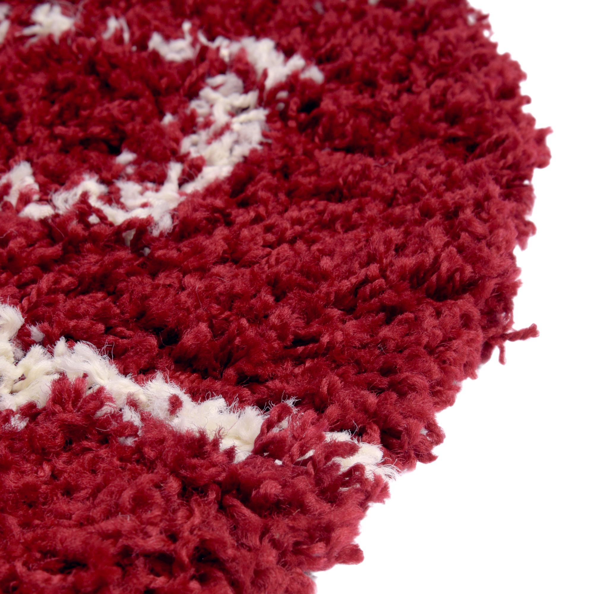 4' x 6' Lattice Shag Oval Rug