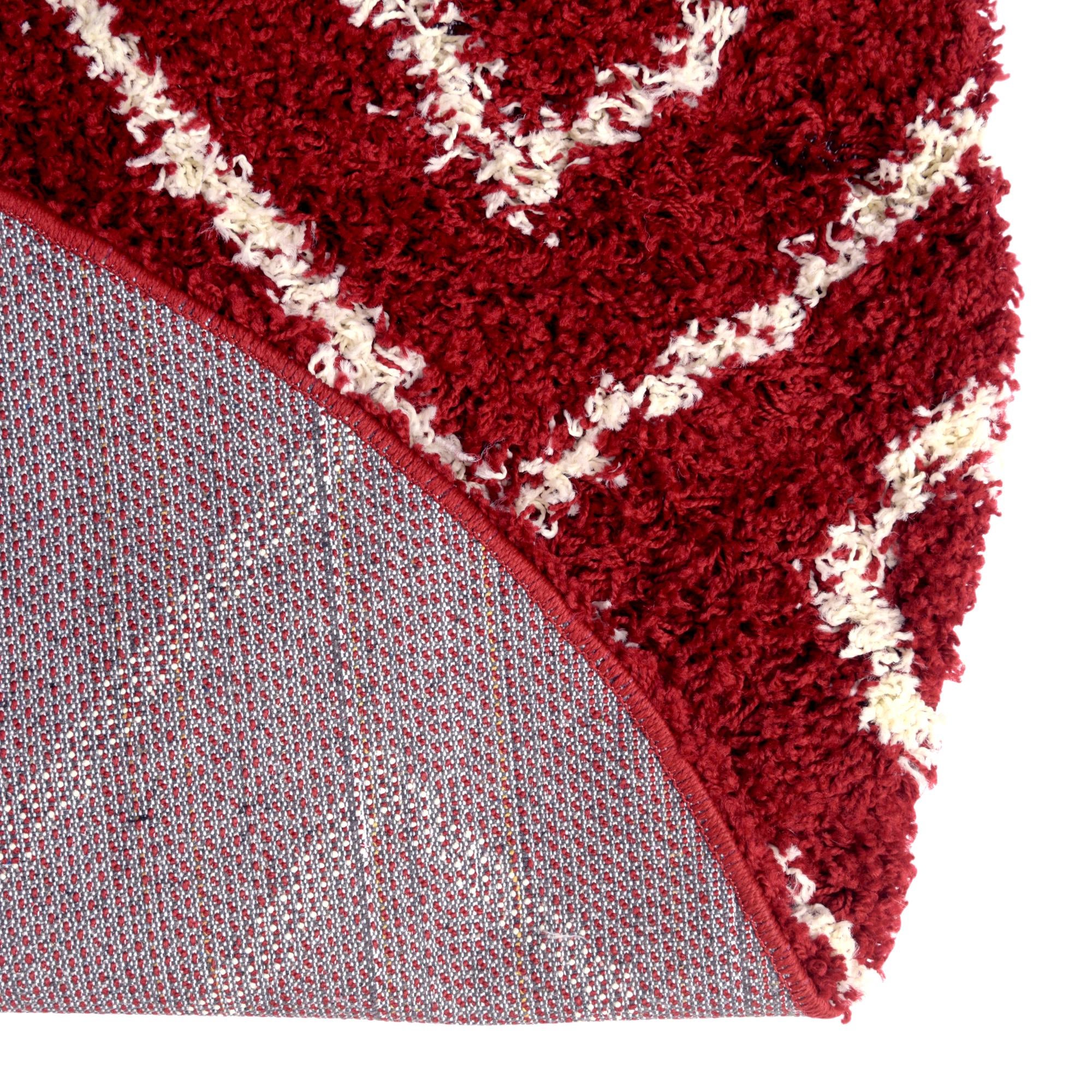 4' x 6' Lattice Shag Oval Rug