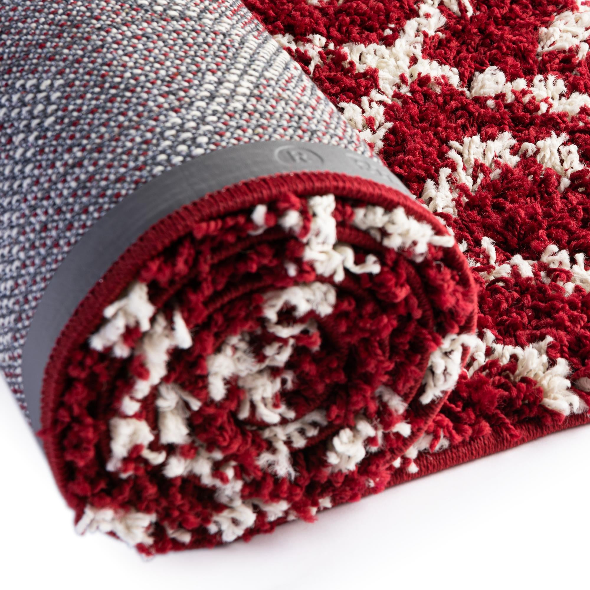 4' x 6' Lattice Shag Oval Rug