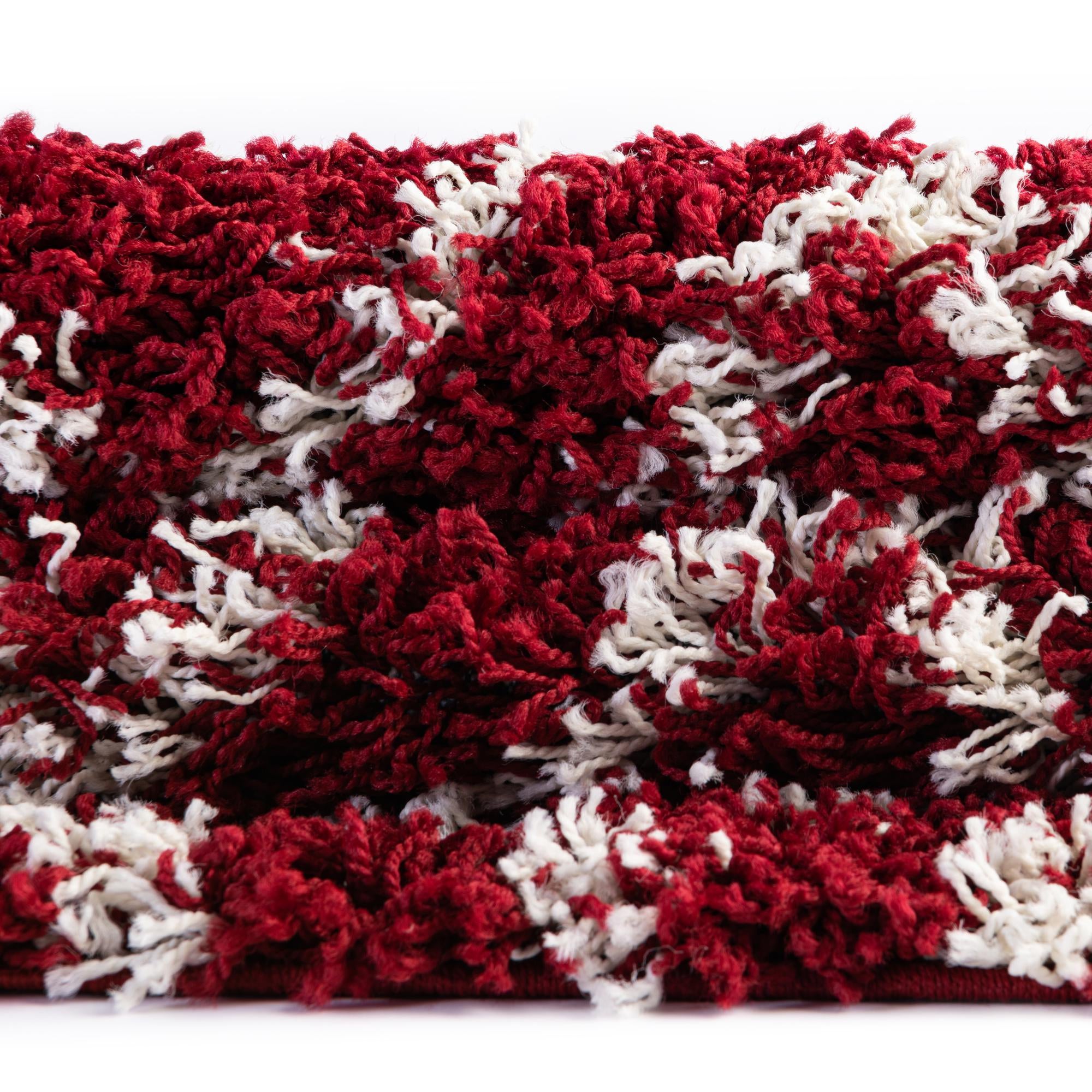 4' x 6' Lattice Shag Oval Rug