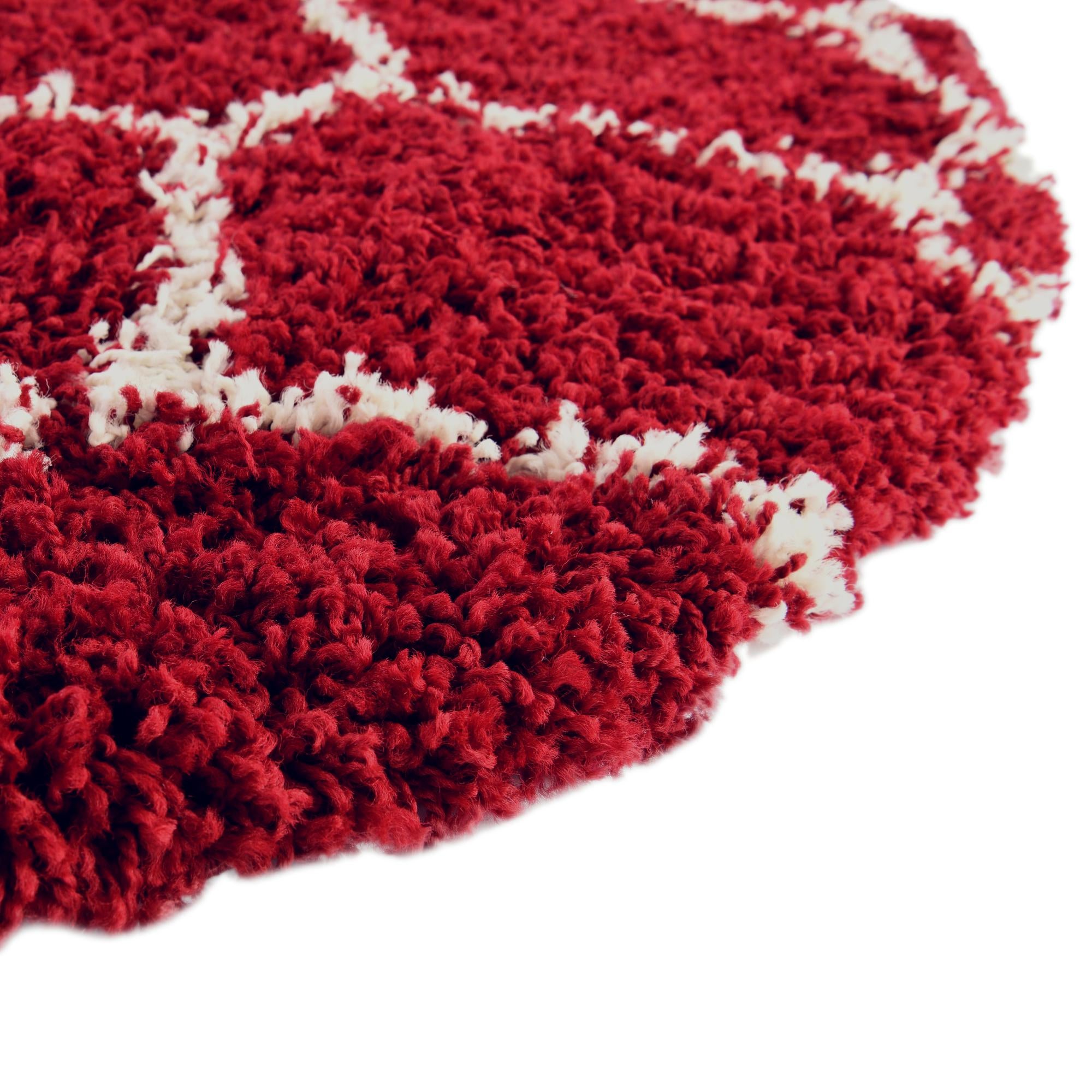 4' x 6' Lattice Shag Oval Rug