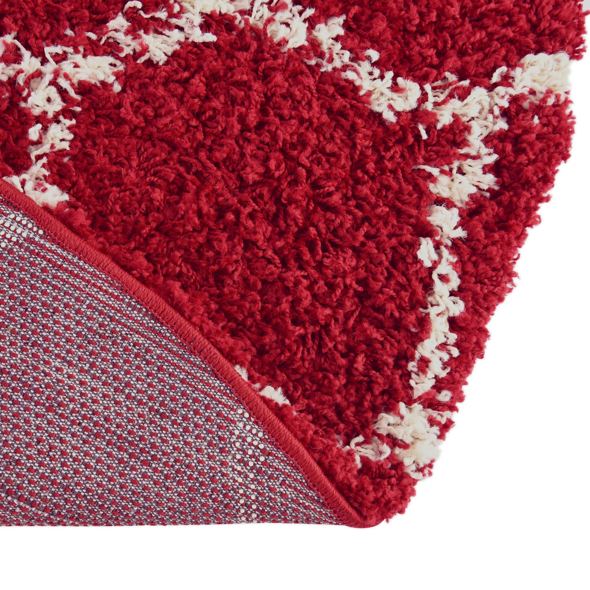 4' x 6' Lattice Shag Oval Rug
