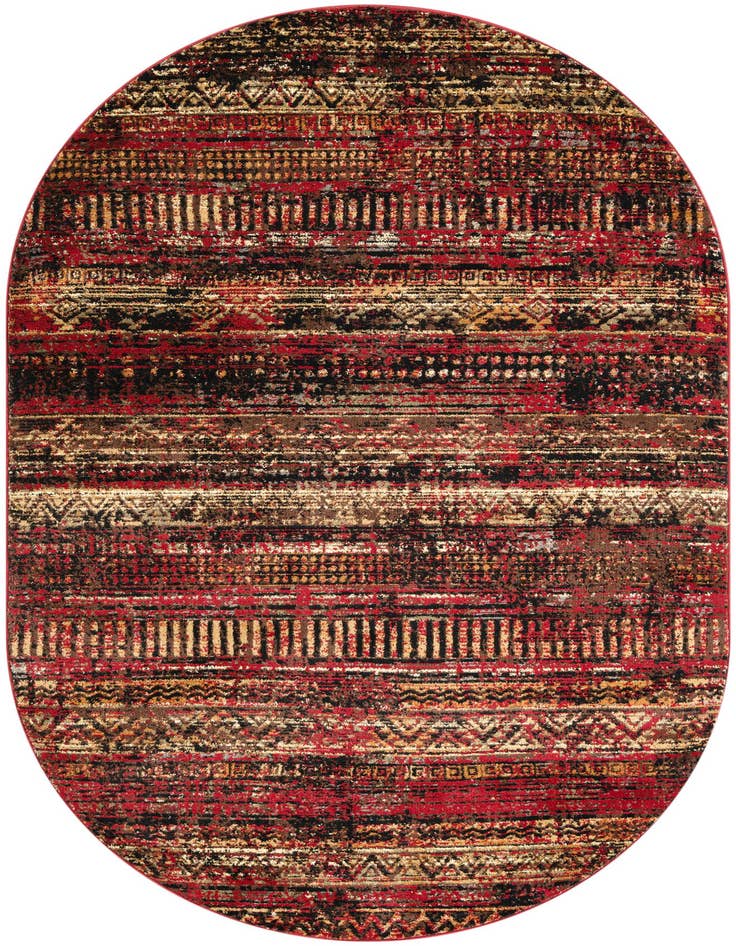 Detail image of 4' 1 x 6' 1 Saturn Oval Rug
