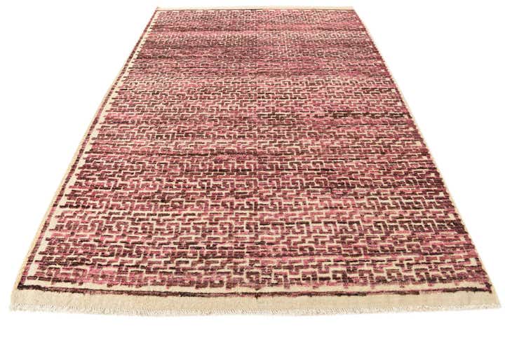 6' 7 x 9' 9 Hand Knotted Darya Wool Rug