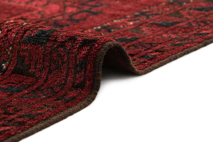 3' 10 x 6' 5 Hand Knotted Afghan Akhche Oriental Wool Rug