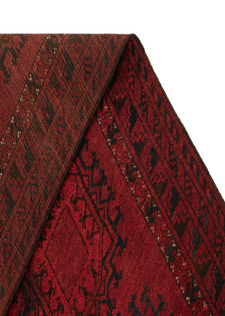 3' 10 x 6' 5 Hand Knotted Afghan Akhche Oriental Wool Rug