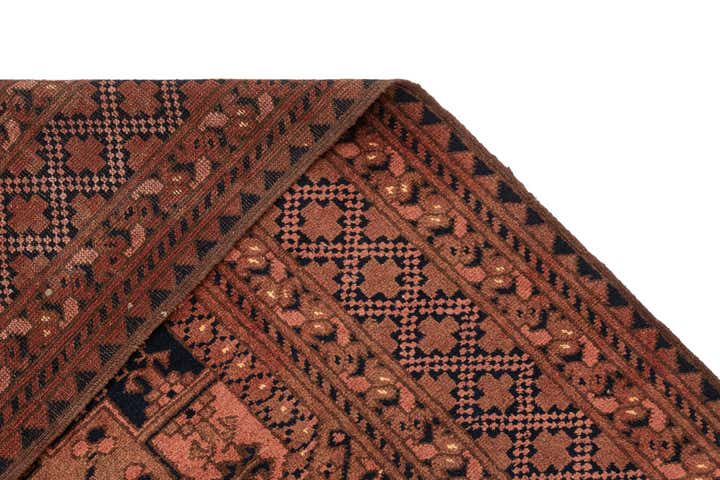 5' 6 x 7' 7 Hand Knotted Afghan Akhche Oriental Wool Rug