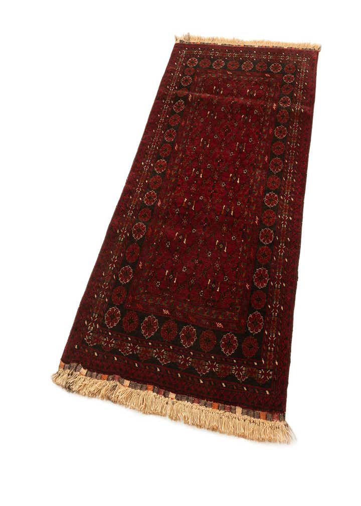 3' 6 x 6' 4 Hand Knotted Afghan Akhche Wool Rug