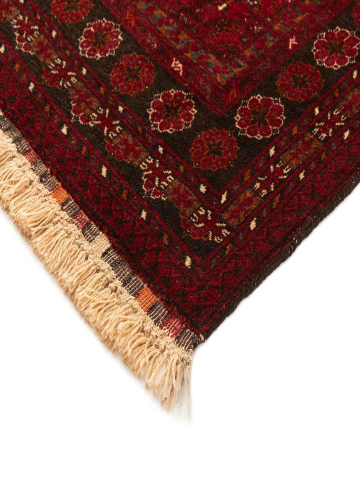 3' 6 x 6' 4 Hand Knotted Afghan Akhche Wool Rug
