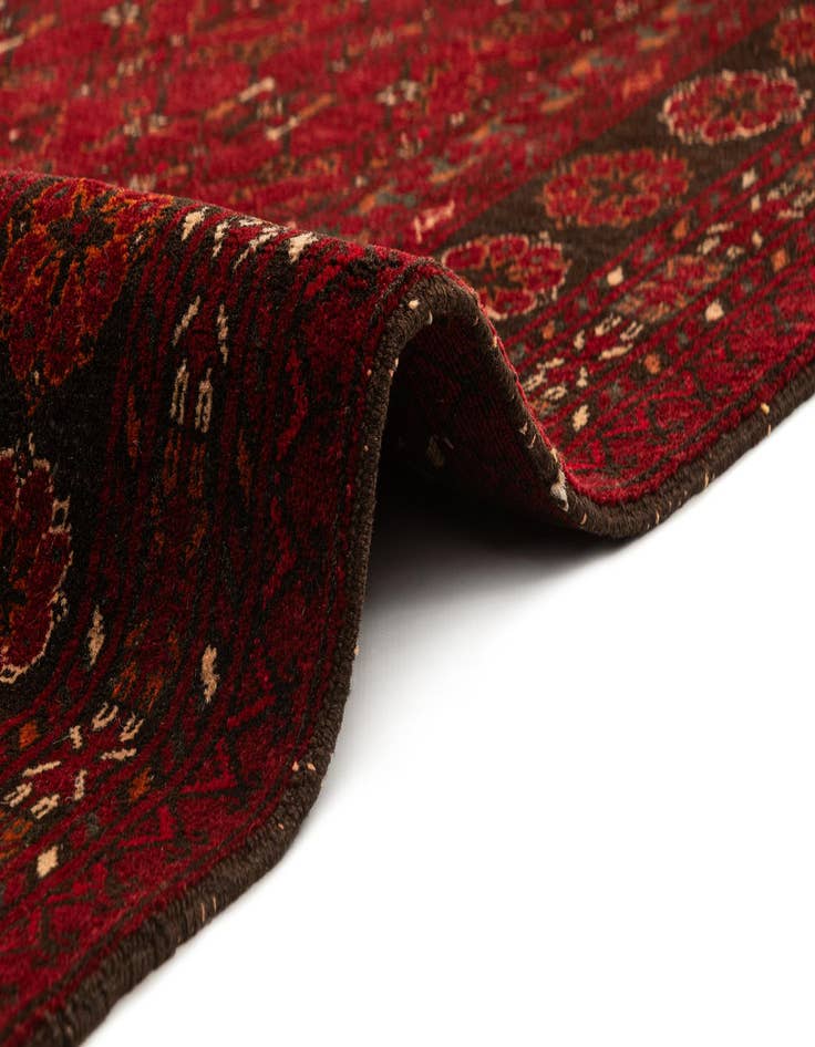 Detail image of 3' 6 x 6' 4 Hand Knotted Afghan Akhche Wool Rug