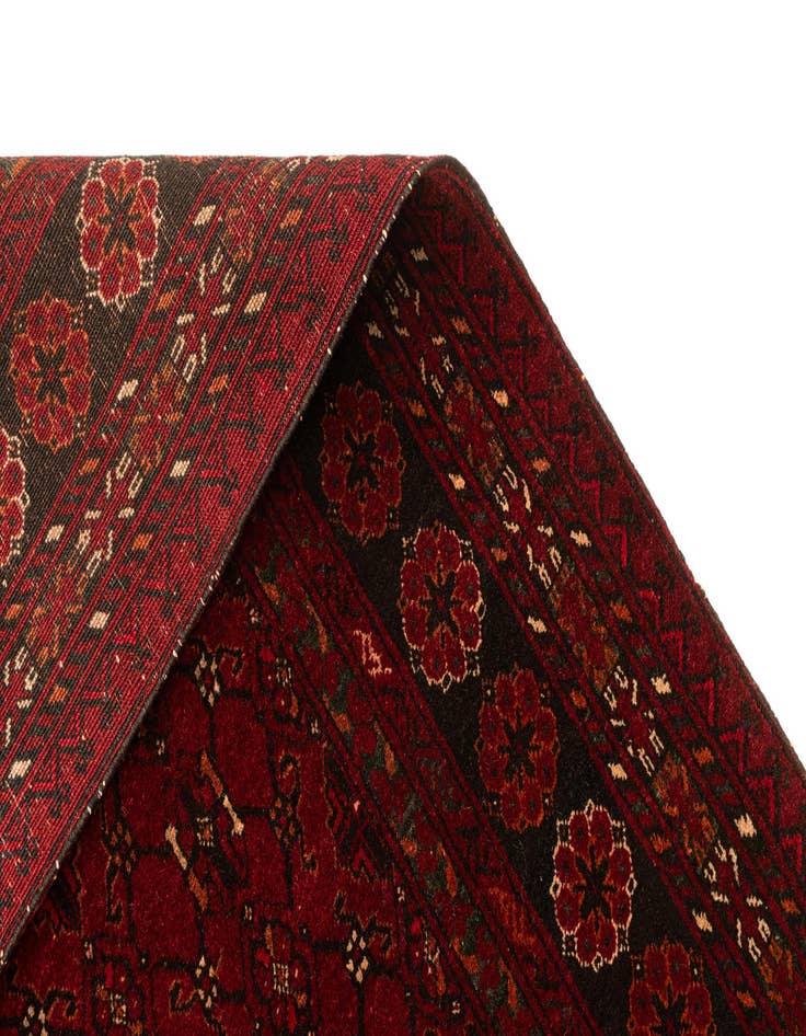 Detail image of 3' 6 x 6' 4 Hand Knotted Afghan Akhche Wool Rug