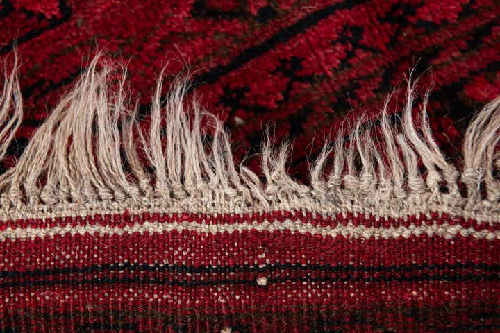 8' 2 x 10' 10 Hand Knotted Afghan Akhche Oriental Wool Rug