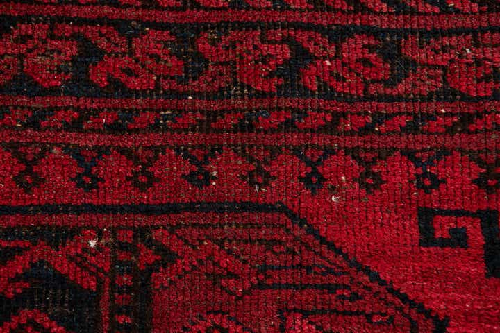 8' 2 x 10' 10 Hand Knotted Afghan Akhche Oriental Wool Rug